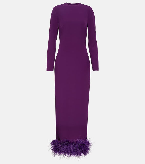 Safiyaa Paignita embellished crêpe gown