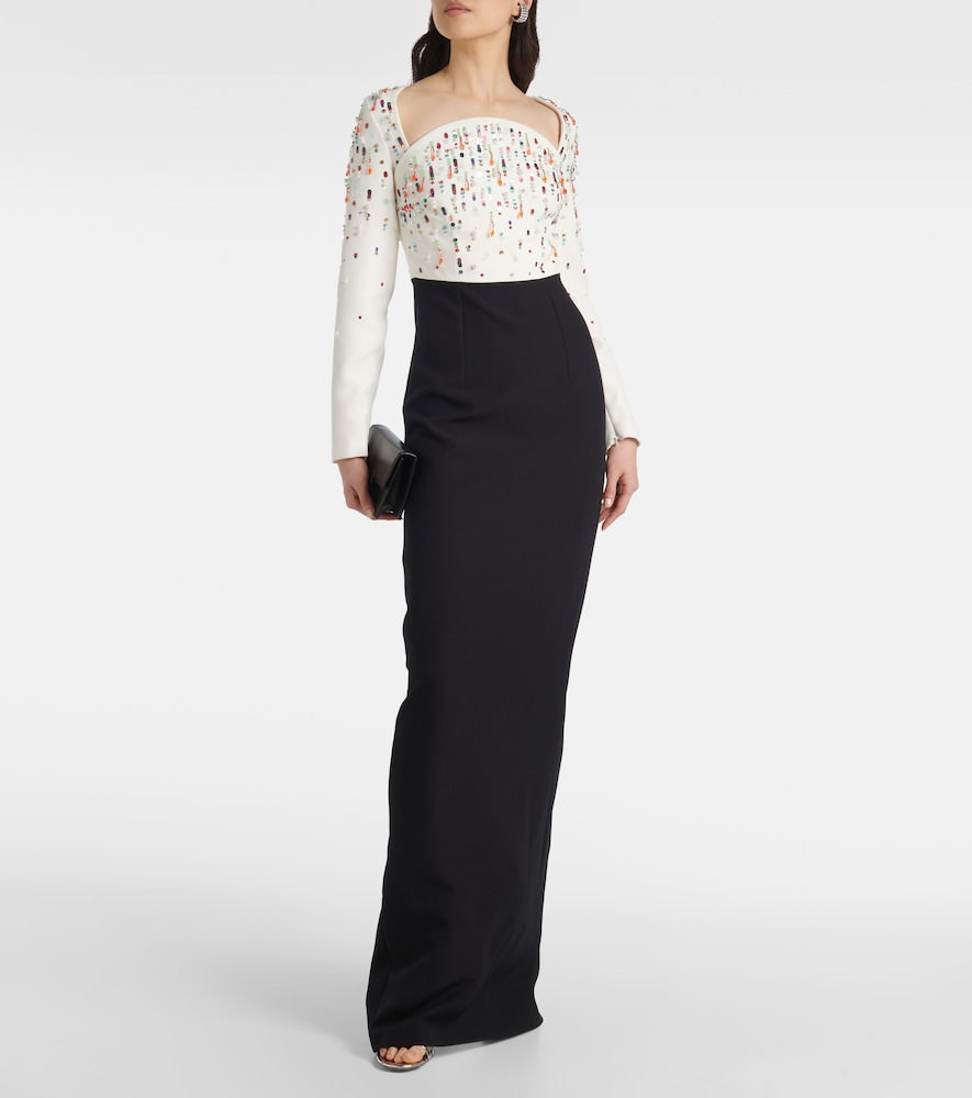 Safiyaa Racha embroidered gown
