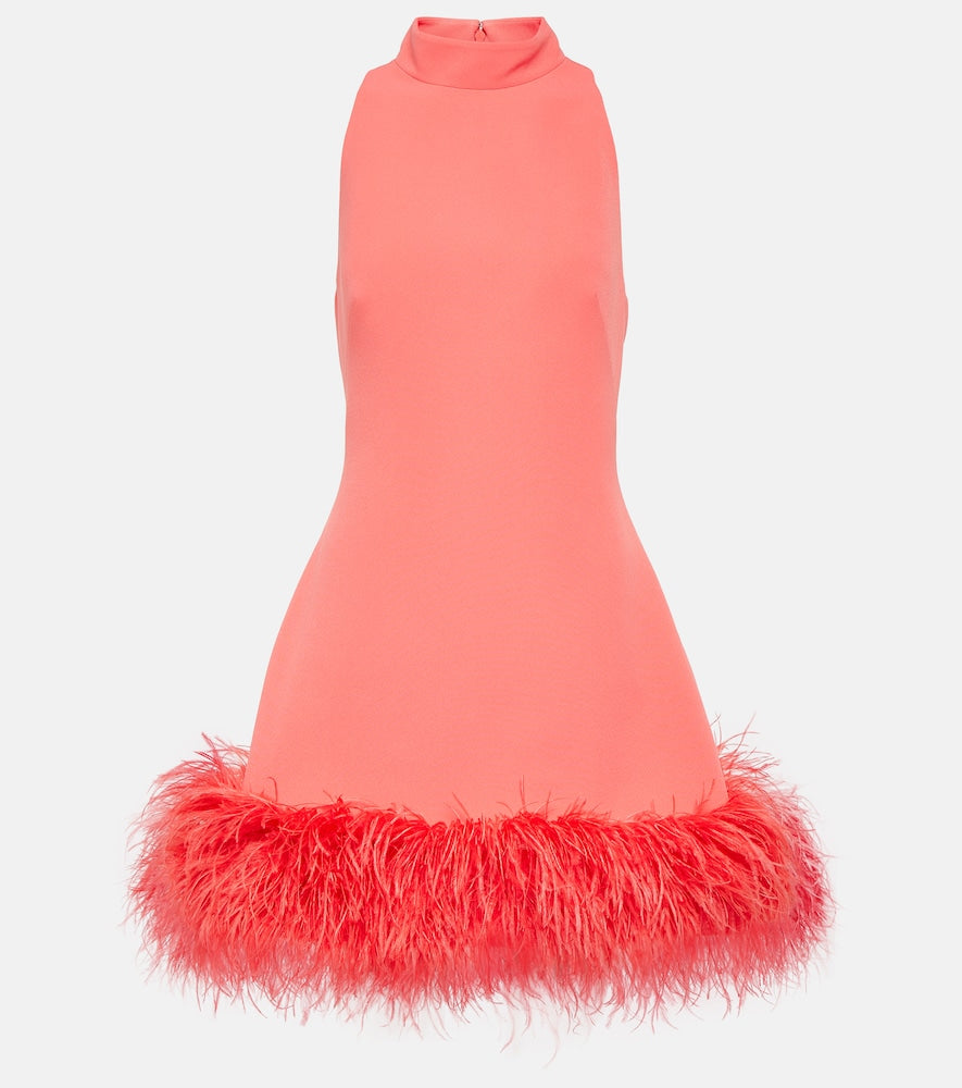 Safiyaa Ratana feather-trimmed  minidress. Safiyaa Ratana 羽毛装饰迷你连衣裙