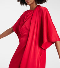 Safiyaa Reda gathered satin gown