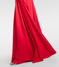 Safiyaa Reda gathered satin gown