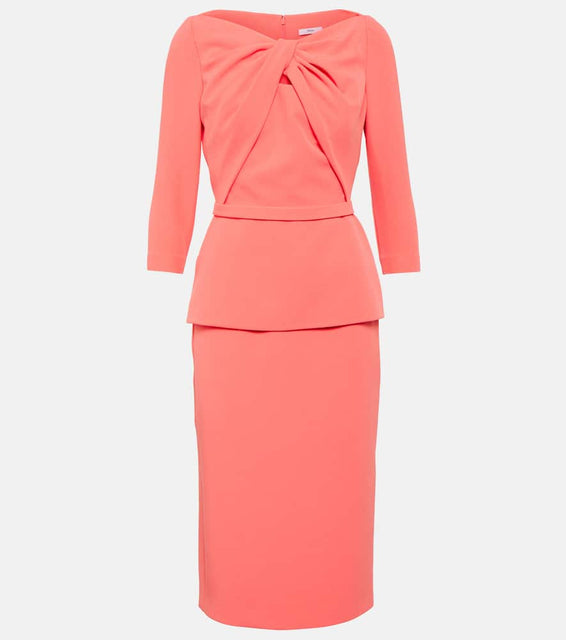 Safiyaa Rildanna crêpe midi dress