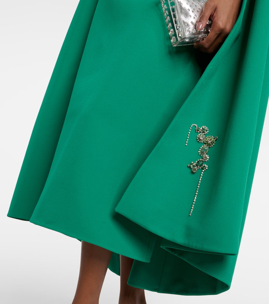 Safiyaa Rowan Manorel embellished caped midi dress