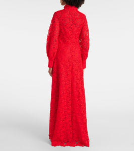 Safiyaa Salma lace belted shirt dress