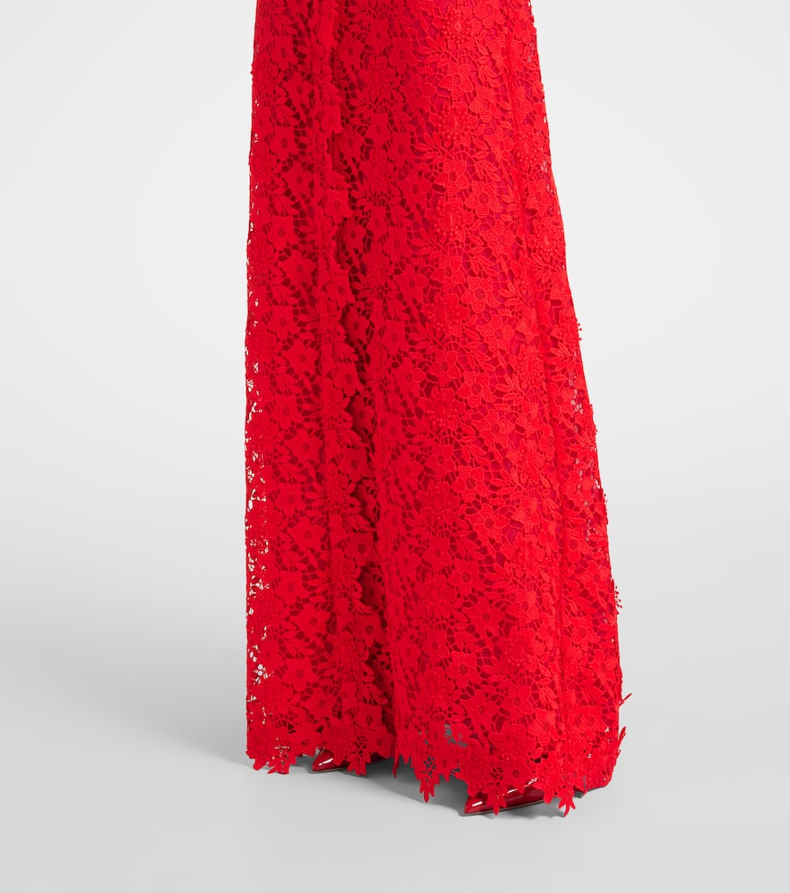 Safiyaa Salma lace belted shirt dress