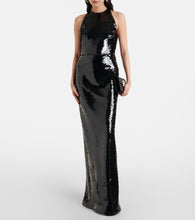 Safiyaa Santina sequined gown
