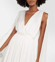 Safiyaa Satin cape gown