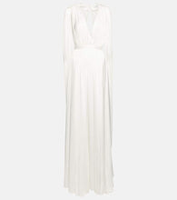 Safiyaa Satin cape gown