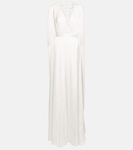 Safiyaa Satin cape gown