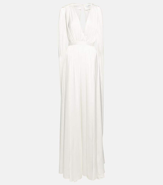 Safiyaa Satin cape gown