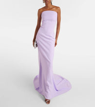 Safiyaa Sofie crêpe gown
