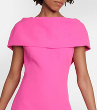 Safiyaa Sofieanne crêpe midi dress