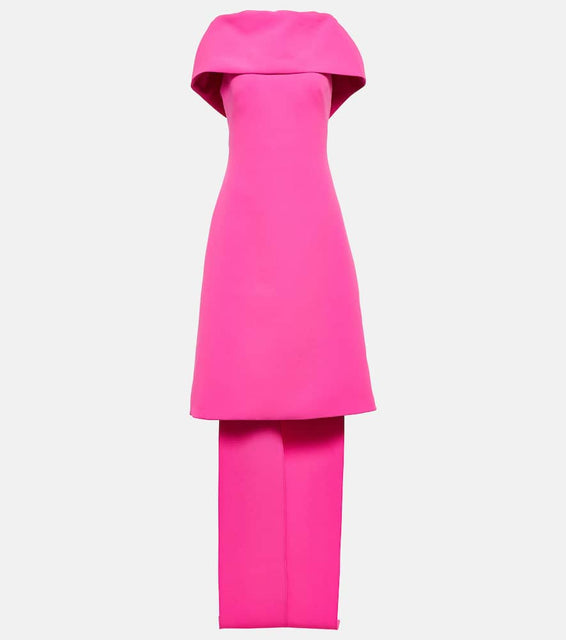 Safiyaa Sofieanne crêpe midi dress