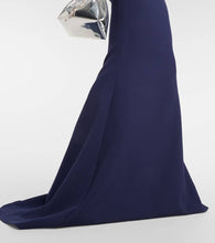 Safiyaa Starlana feather-trimmed off-shoulder gown