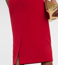 Safiyaa Starling feather-trimmed midi dress
