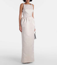 Safiyaa Trecchi embellished satin gown
