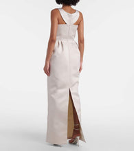 Safiyaa Trecchi embellished satin gown