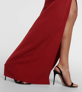 Safiyaa Trixie embellished crêpe gown