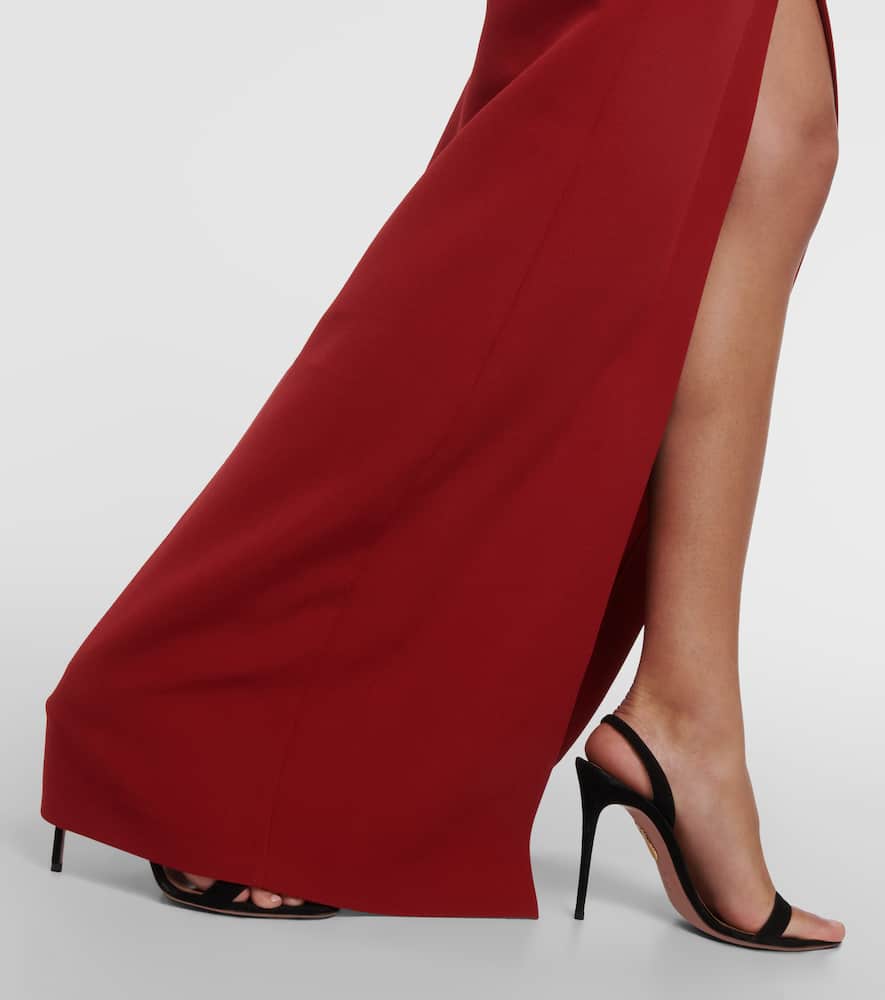 Safiyaa Trixie embellished crêpe gown