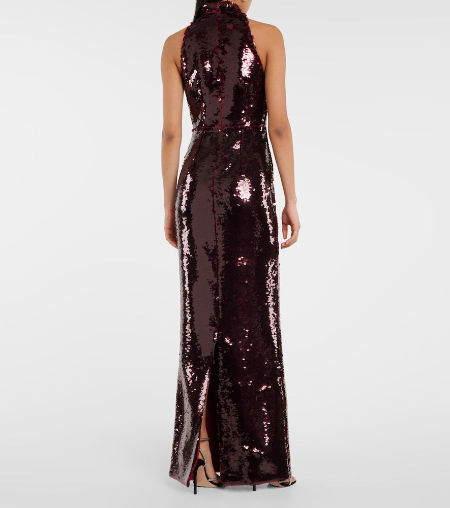 Safiyaa Viba sequined gown