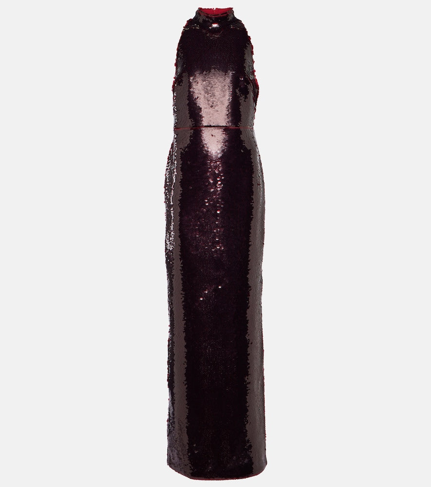 Safiyaa Viba sequined gown. 萨菲亚·维巴亮片礼服