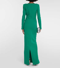 Safiyaa Zhad crêpe gown
