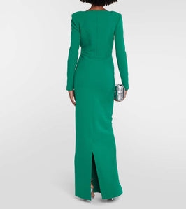 Safiyaa Zhad crêpe gown