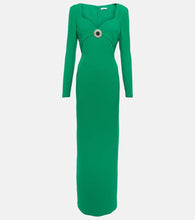 Safiyaa Zhad crêpe gown