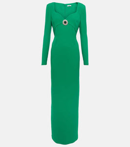 Safiyaa Zhad crêpe gown