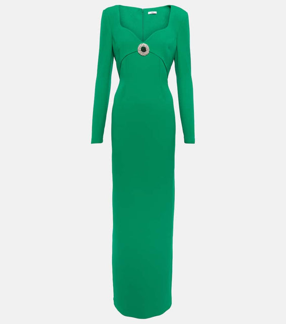 Safiyaa Zhad crêpe gown