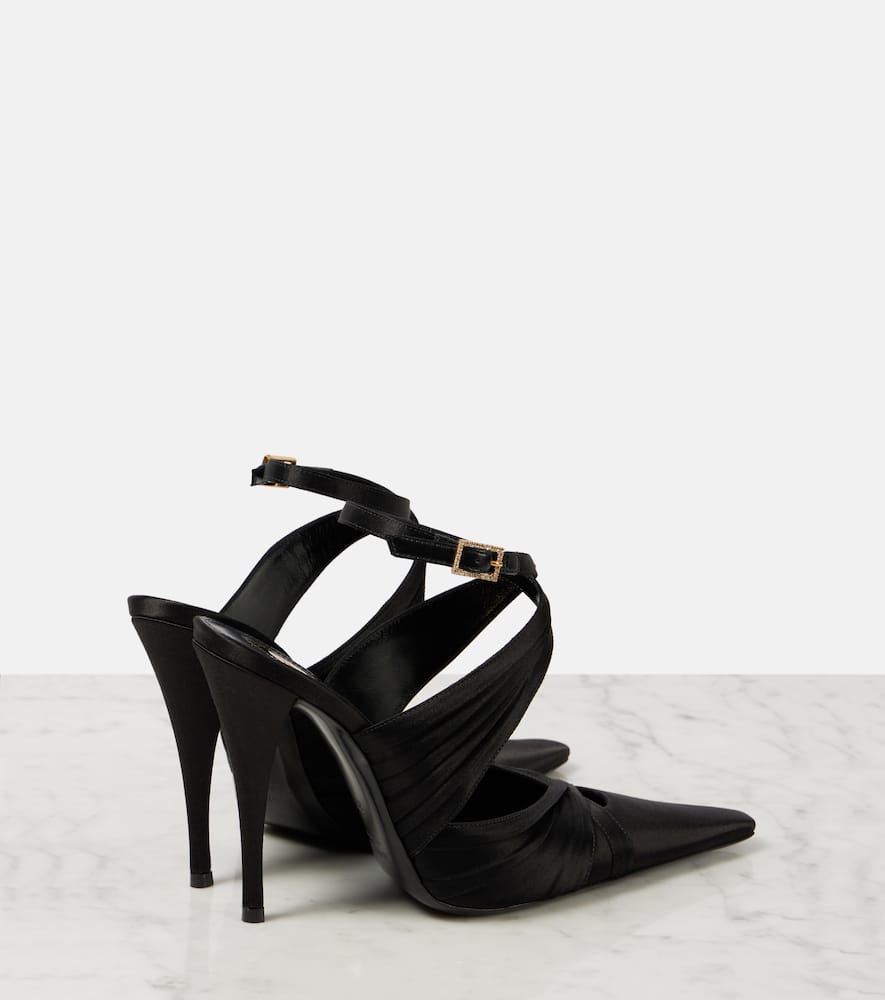 Saint Laurent 110 satin pumps