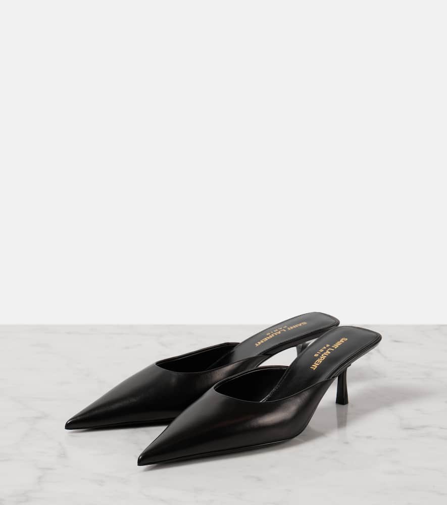 Saint Laurent Barbara 55 leather mules