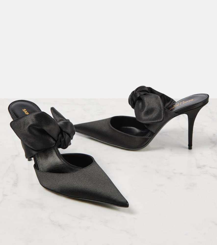 Saint Laurent Barbara 90 satin mules