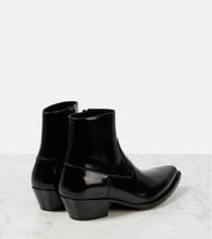 Saint Laurent Beat 40 leather ankle boots