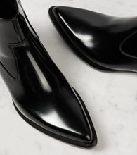 Saint Laurent Beat 40 leather ankle boots