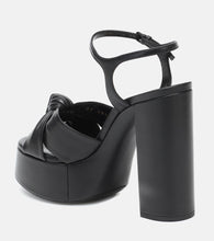 Saint Laurent Bianca 125 leather platform sandals