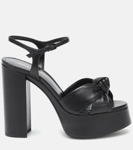 Saint Laurent Bianca 125 leather platform sandals