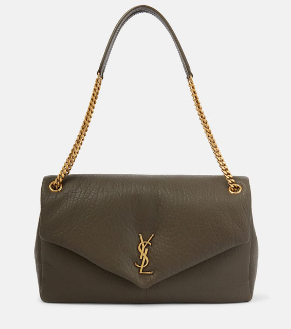 Saint Laurent Calypso Large leather shoulder bag. Shop Saint Laurent Shoulder Bags for women now.