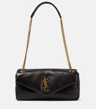 Saint Laurent Calypso Small leather shoulder bag. Shop Saint Laurent Shoulder Bags for women now.