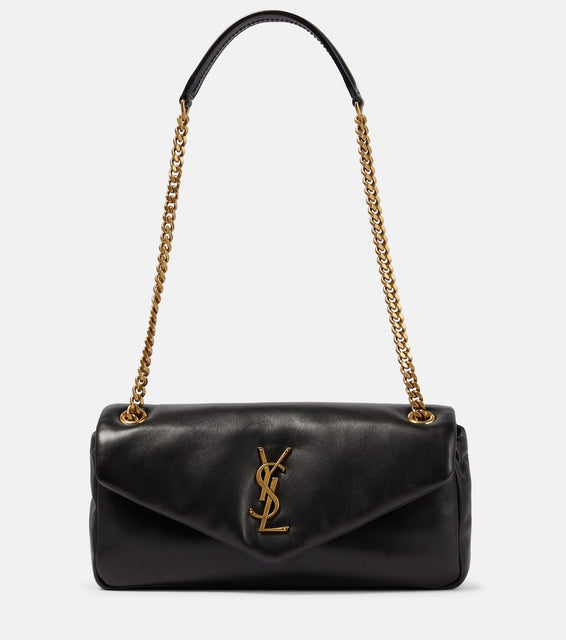 Saint Laurent Calypso Small leather shoulder bag. Shop Saint Laurent Shoulder Bags for women now.