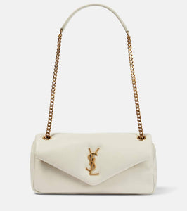 Saint Laurent Calypso leather shoulder bag. Shop Saint Laurent Shoulder Bags for women now.