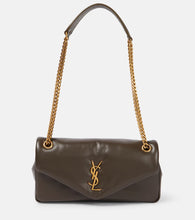 Saint Laurent Calypso leather shoulder bag. Shop Saint Laurent Shoulder Bags for women now.