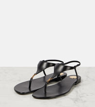 Saint Laurent Cassandra leather thong sandals