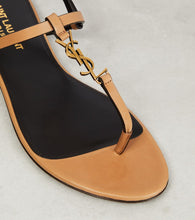 Saint Laurent Cassandra leather thong sandals