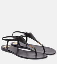 Saint Laurent Cassandra leather thong sandals