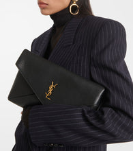 Saint Laurent Cassandre Large leather pouch