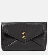Saint Laurent Cassandre Large leather pouch. Shop Saint Laurent Clutches for women now.