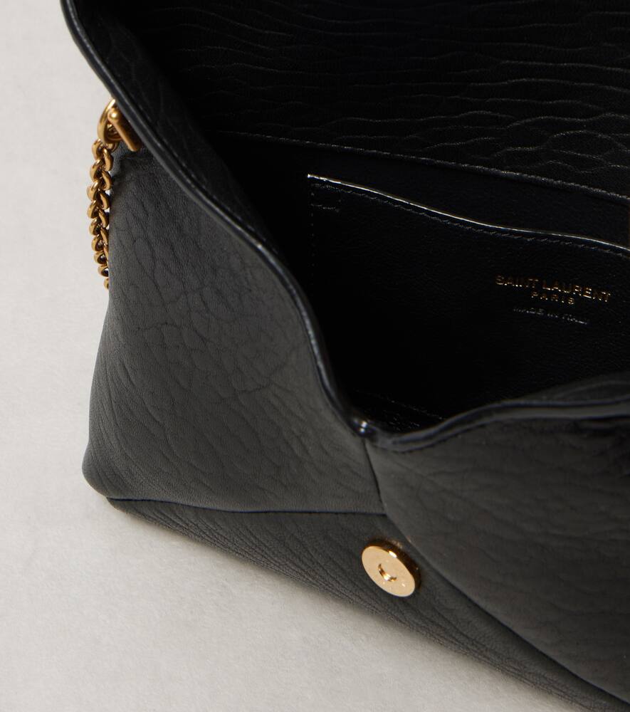 Saint Laurent Cassandre Small leather wallet on chain