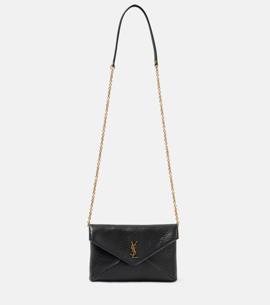 Saint Laurent Cassandre Small leather wallet on chain. Shop Saint Laurent Crossbody Bags for women now.
