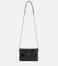 Saint Laurent Cassandre Small leather wallet on chain. Shop Saint Laurent Crossbody Bags for women now.